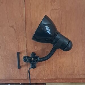 Black Clip-On Desk Lamp